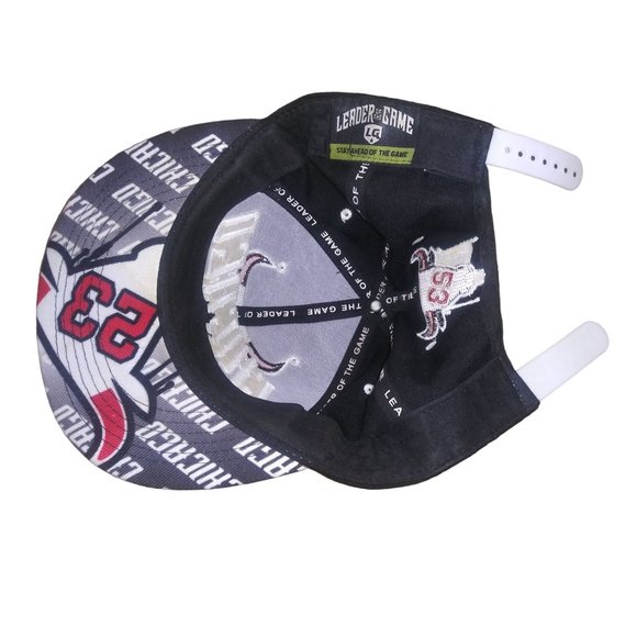Leader of the Game Chicago Bulls Black Snapback Number 23 Bulls Baseball Hat - Picture 9 of 11
